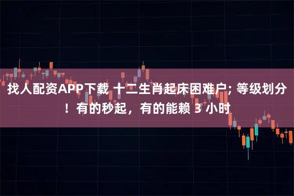 找人配资APP下载 十二生肖起床困难户; 等级划分！有的秒起，有的能赖 3 小时