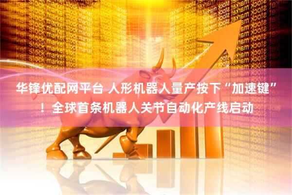 华锋优配网平台 人形机器人量产按下“加速键”！全球首条机器人关节自动化产线启动