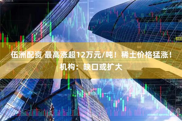伍洲配资 最高涨超12万元/吨！稀土价格猛涨！机构：缺口或扩大